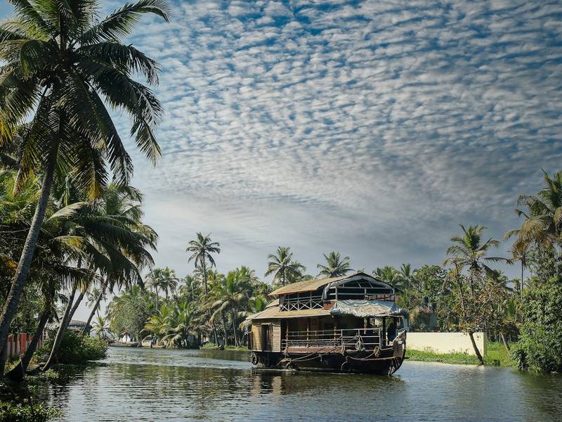 Houseboat on the Kerala backwaters